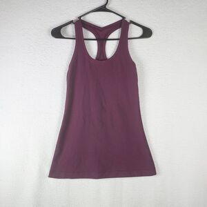 Lululemon Plum Purple Racerback Athletic Tank Yoga Gym Top Size Small
